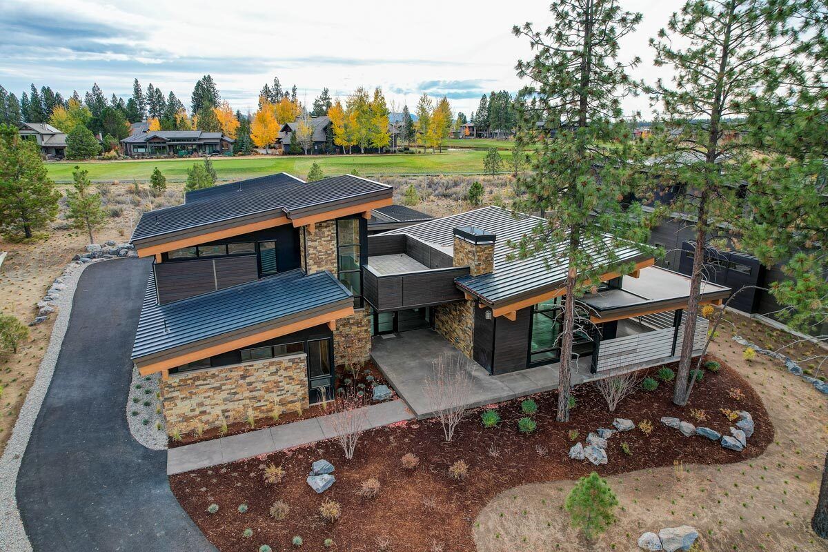 Modern Mountain Home Plan with Rooftop Deck | Budron Homes, image size:1200x800